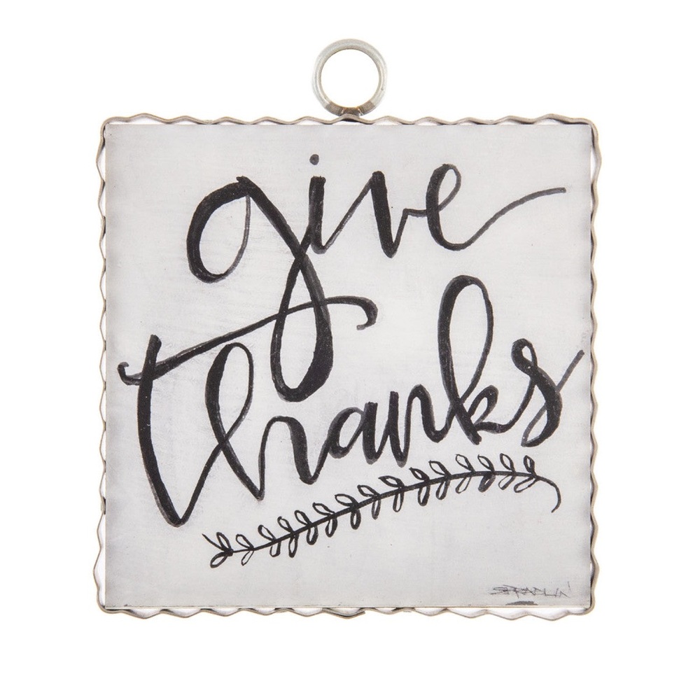 Give Thanks" Mini Print by The Round Top Collection